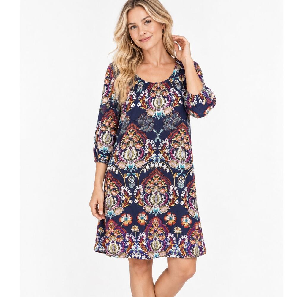 Maeve by Anthropologie Sawyer Dress Womens XS Balloon Sleeves Cut Out Shift
